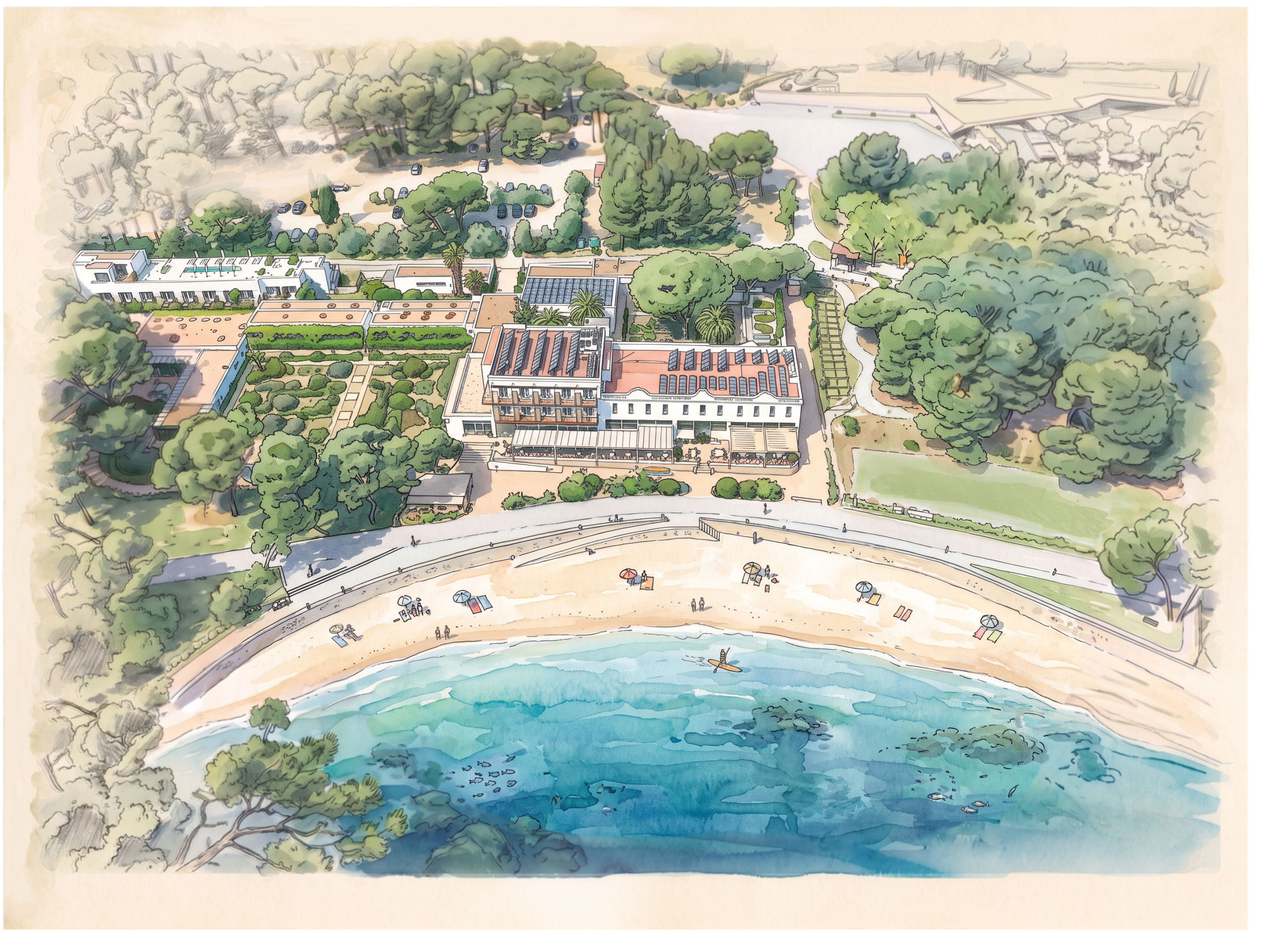 Hostal_Empúries_Watercolor